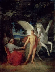 Bellerophon verlässt den Kampf gegen die Chimäre, 1829